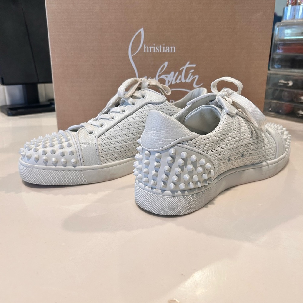 Christian Louboutin White SEAVASTE 2 ORLATO Sneakers size 42